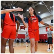 Brittney Griner donning the WNBA USA jersey (via Instagram)